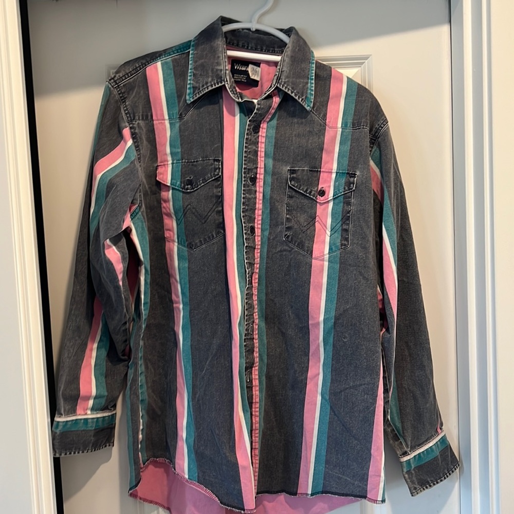Mens vintage wrangler button down